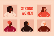 Strong women together, a Person Illustration by Mary Long (Thumbnail 1 of 4)
