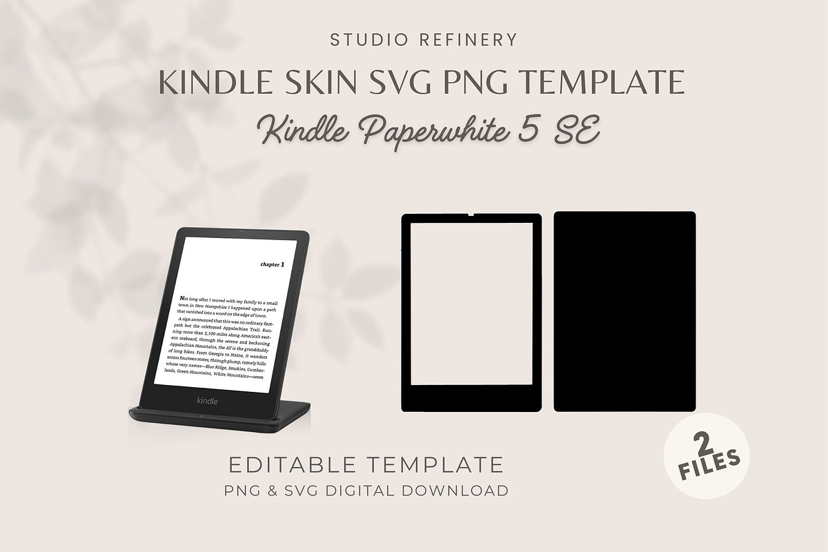 Kindle Paperwhite 5 SE Skin Template, a Graphic by STUDIO REFINERY (Photo 1 of 5)