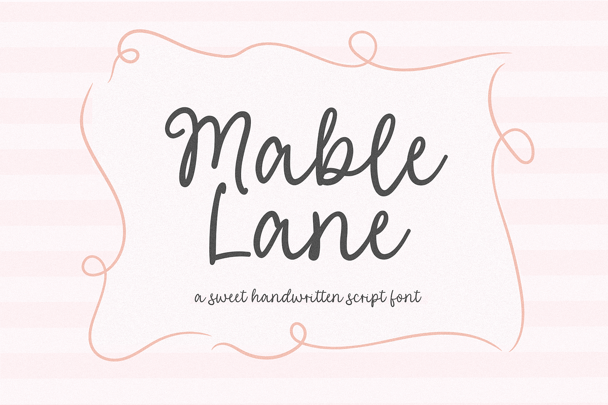 Mable Lane | Handwritten Script Font, a Script Font by KA Designs (Photo 1 of 13)