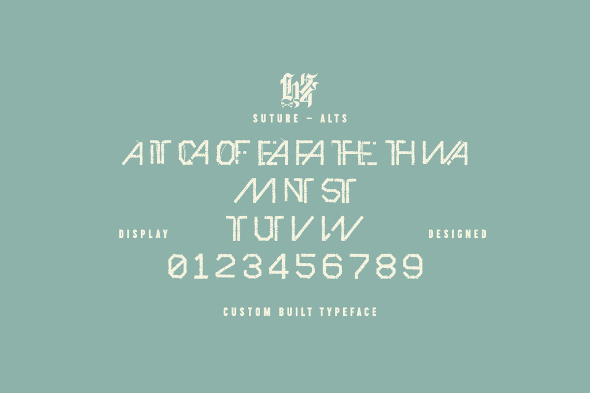 Suture, a Font by Hydro74 (Photo 4 of 5)