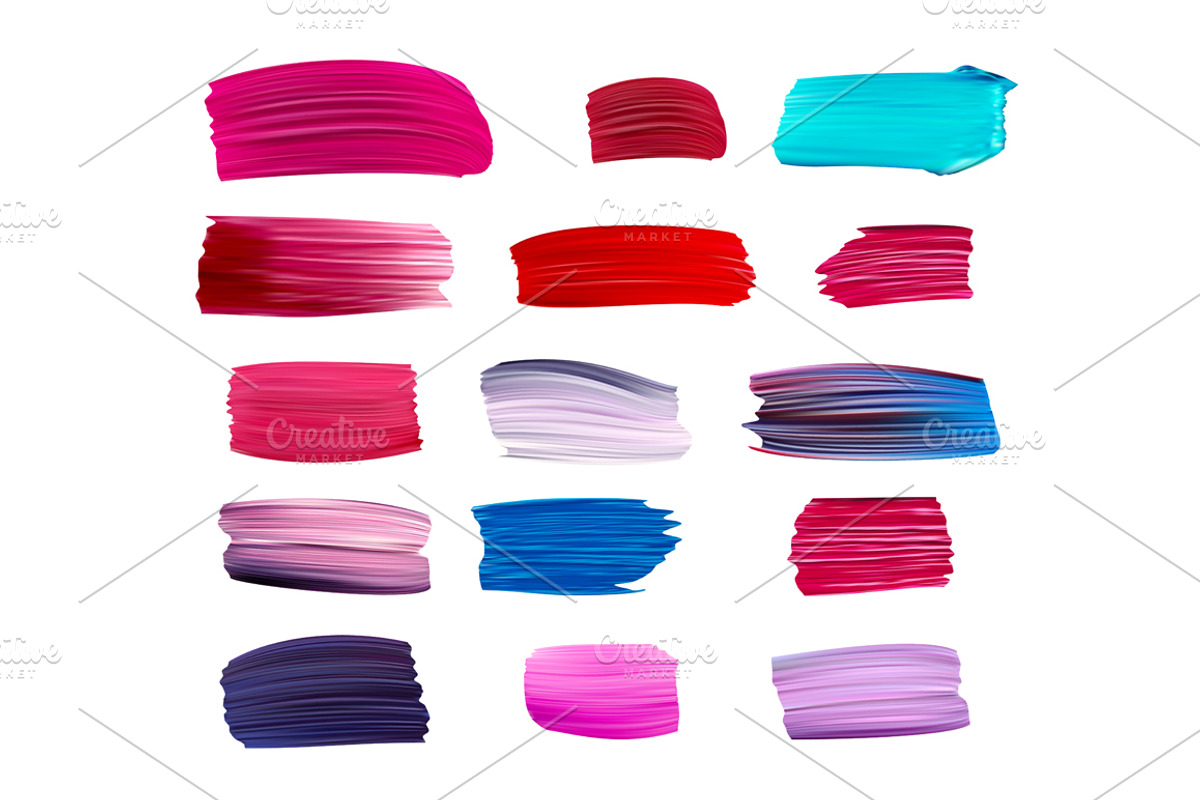 Hand-drawn vector brush strokes. preview 5