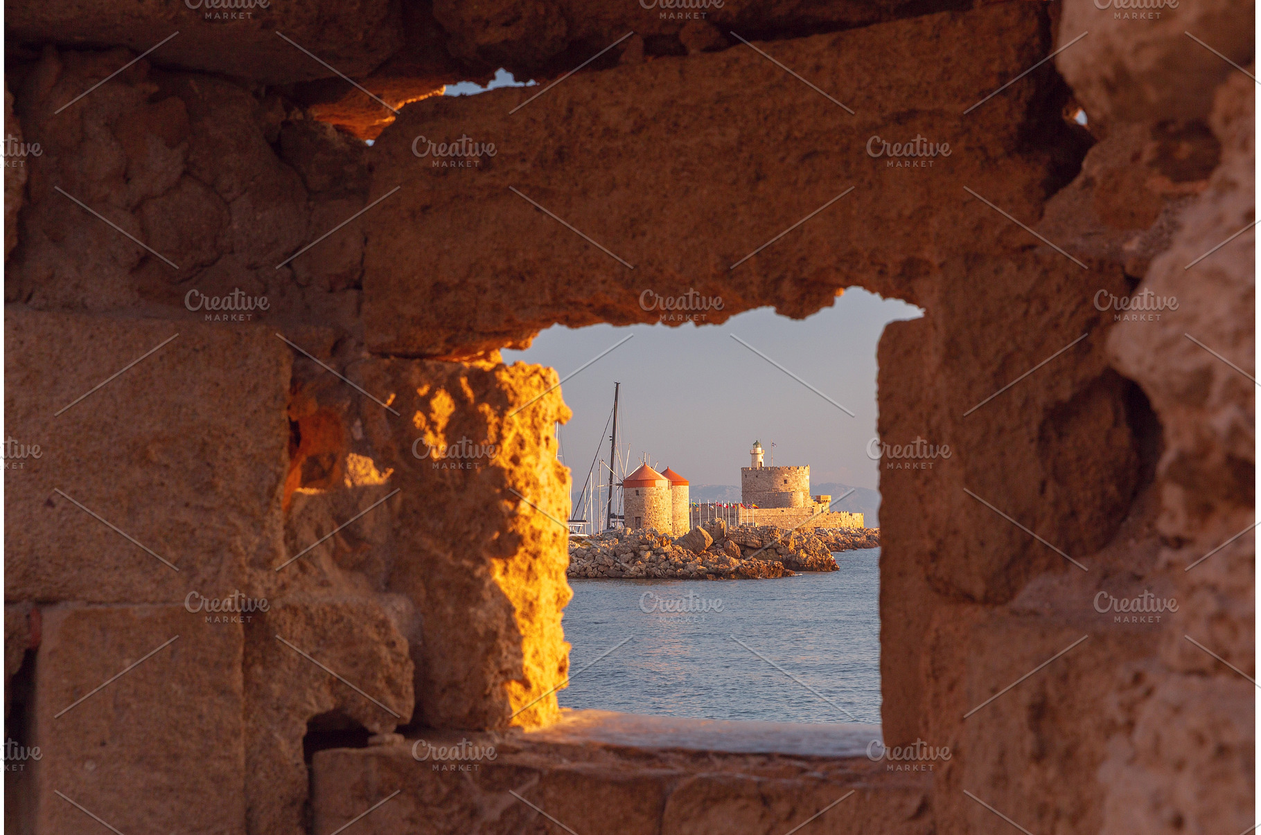 Fort of Saint Nicholas in Rhodes, an Architecture Photo by kavalenkava