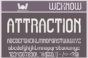 Attraction font, a Font by weknow (Thumbnail 1 of 8)