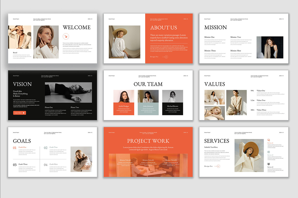 Brand Project Presentation Template preview 2