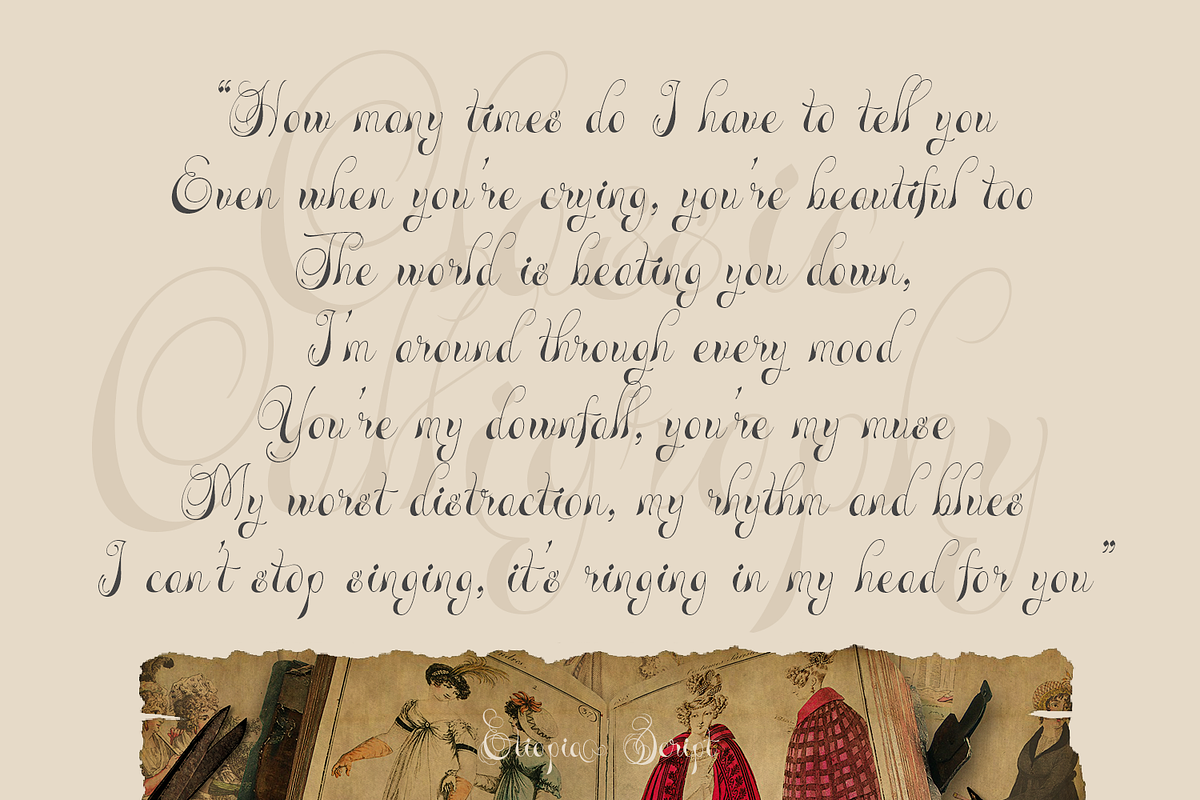 Etiopia Script, a Script Font by TypeClassHeroes (Photo 2 of 10)