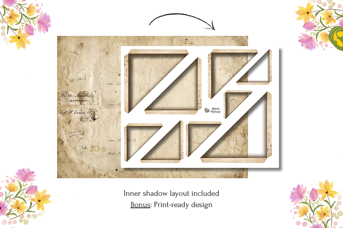 Corner Tuck Pocket Overlay PSD Canva, an Object Graphic by Print Haven Mochi Vintage (Photo 4 of 6)