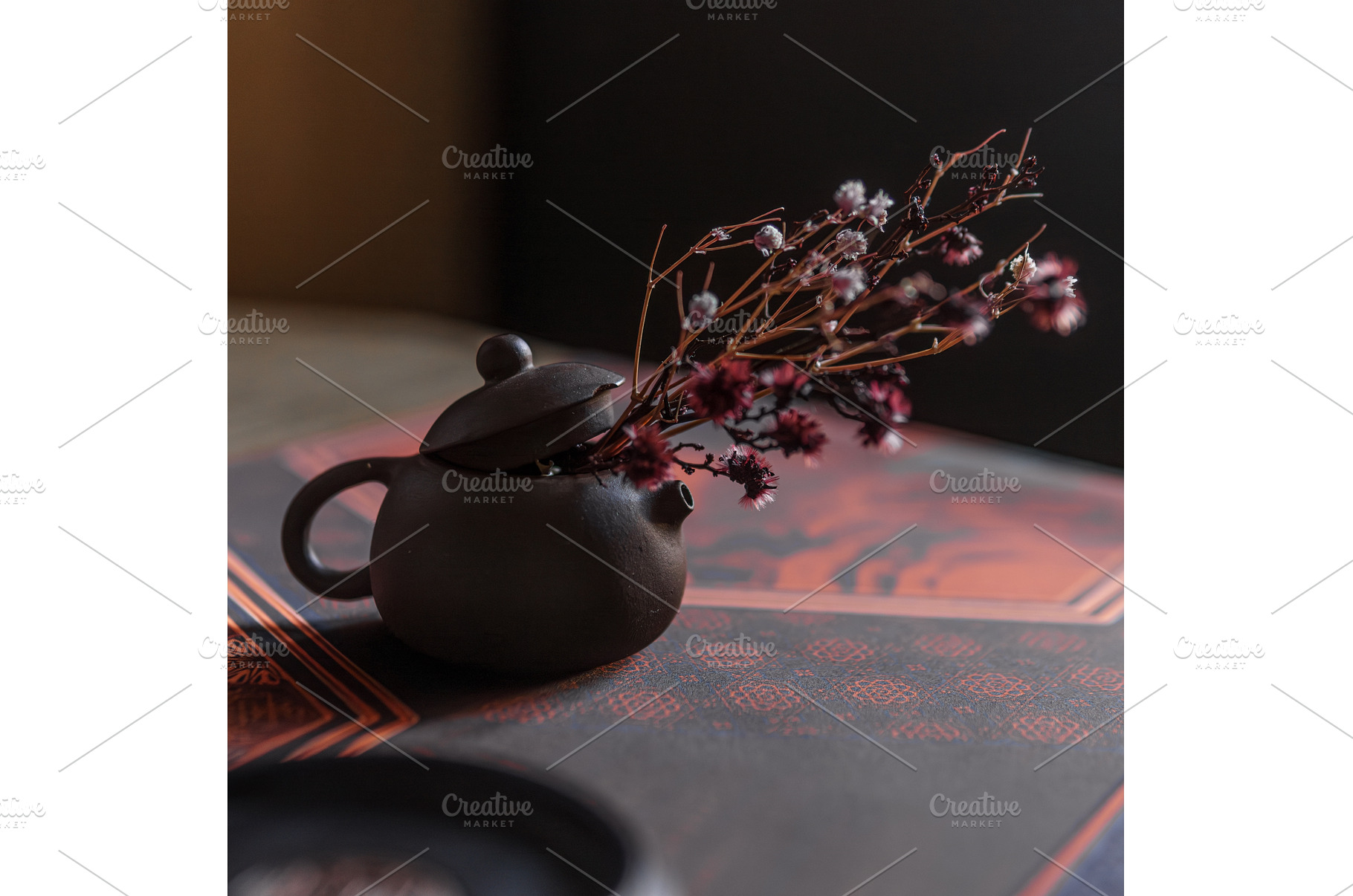 An Elegant Teapot Adorned with, an Arts & Entertainment Photo by Media Whale Stock