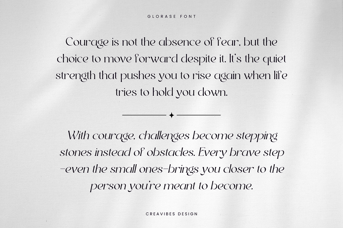 Glorase - Serif Font, a Serif Font by Creavibes Design (Photo 14 of 16)