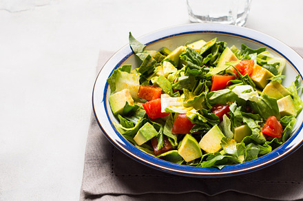 Healthy avocado spinach tomato salad stock photo containing salad and avocado, a Food & Drink Photo by Lifemorning