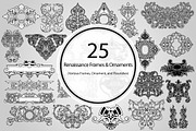 25 Renaissance Frames and Ornaments, an Object Graphic by BIOWORKZ (Thumbnail 1 of 5)