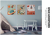 Space Adventures Posters, a Decorative Illustration by Digital Art Creations (Thumbnail 4 of 6)