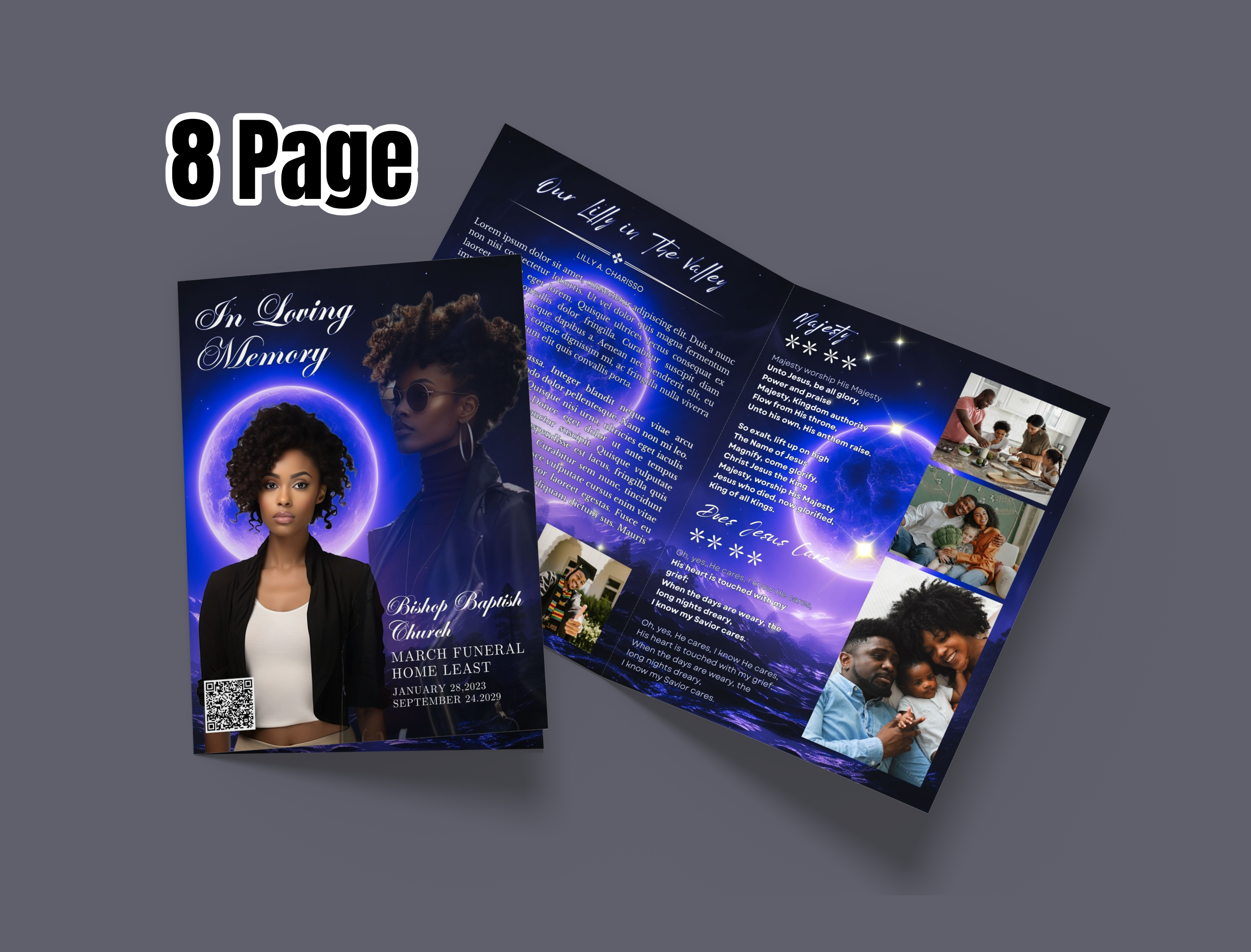 funeral program template, a Templates & Theme by iloveTemplate