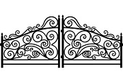 Ornamental Metal Fence Design Vector, an Object Graphic by Designer_Momina (Thumbnail 12 of 13)
