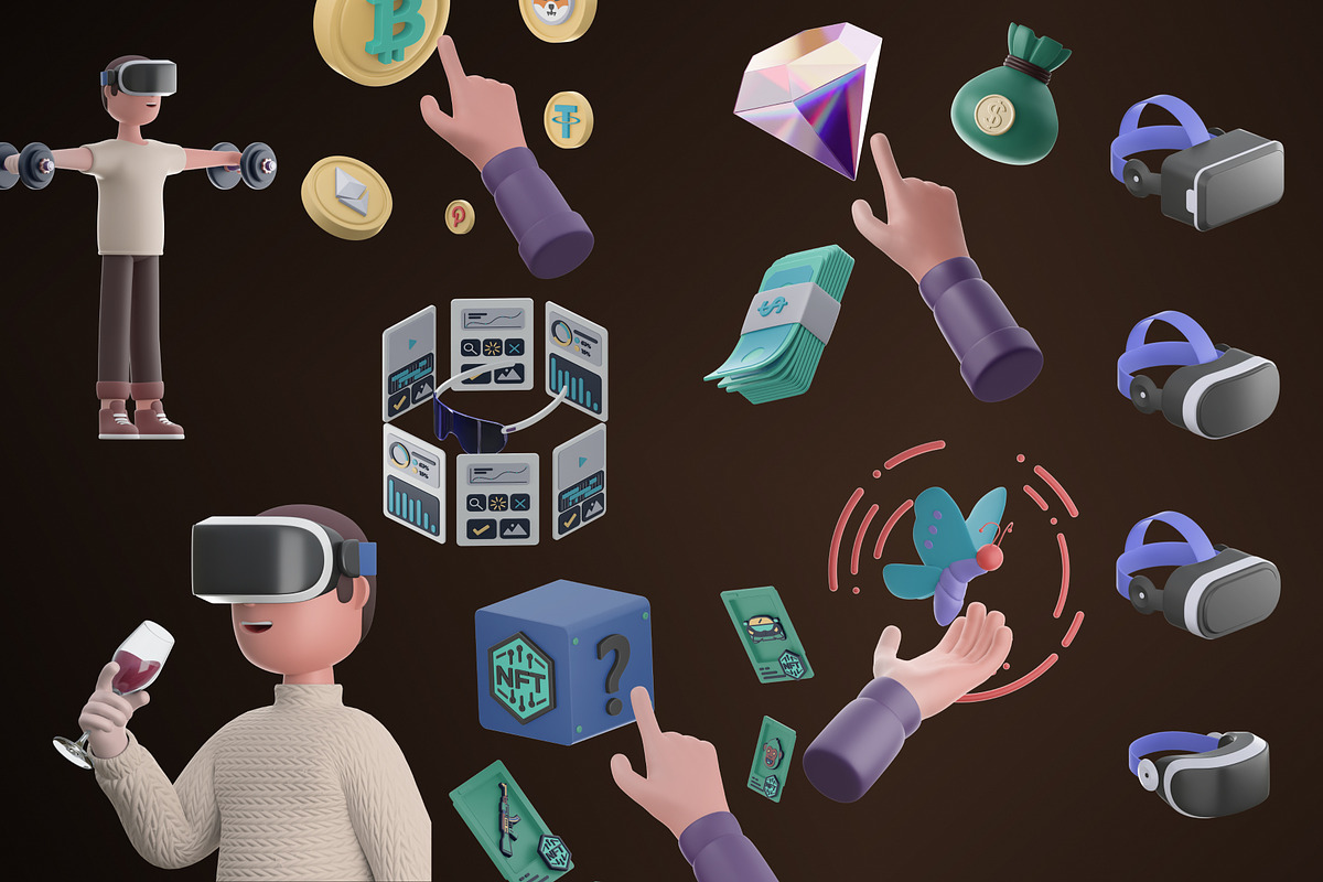 Metaverse 3D Illustrations, a Characters & Person 3D Model by Dope Design (Photo 5 of 7)