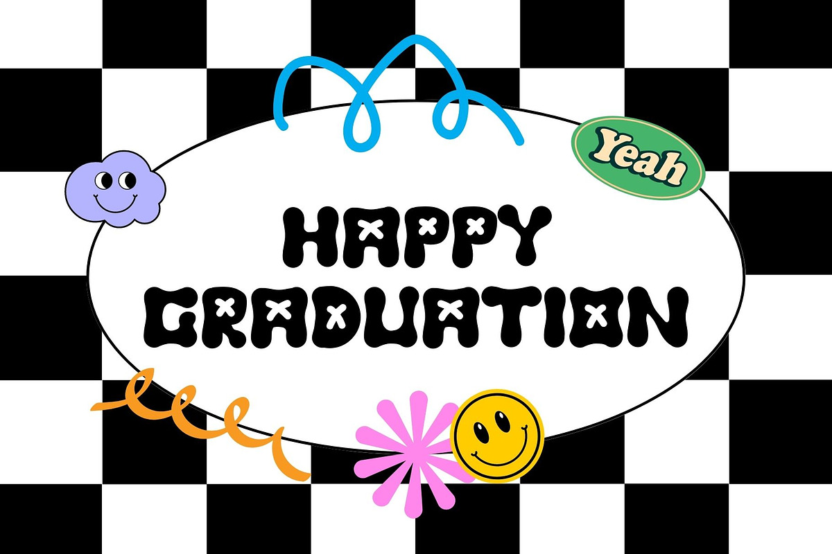Happy grooming is a cute groovy font, a Serif Font by Brown Cupple (Photo 3 of 5)