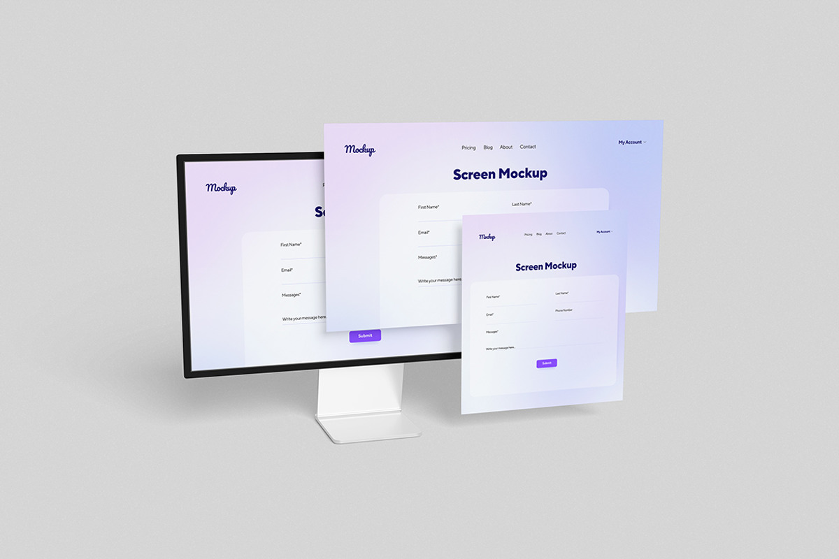 High-Quality iMac Screen Mockup, a Mac Mockup by swsi-studio (Photo 2 of 5)