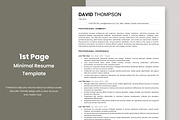 ATS Resume Template / Job Winning CV, a Resume Template by Anjum Ilyas (Thumbnail 2 of 7)