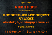 RAIKO – Japanese Inspired Futuristic, a Blackletter Font by OWPictures (Thumbnail 10 of 11)