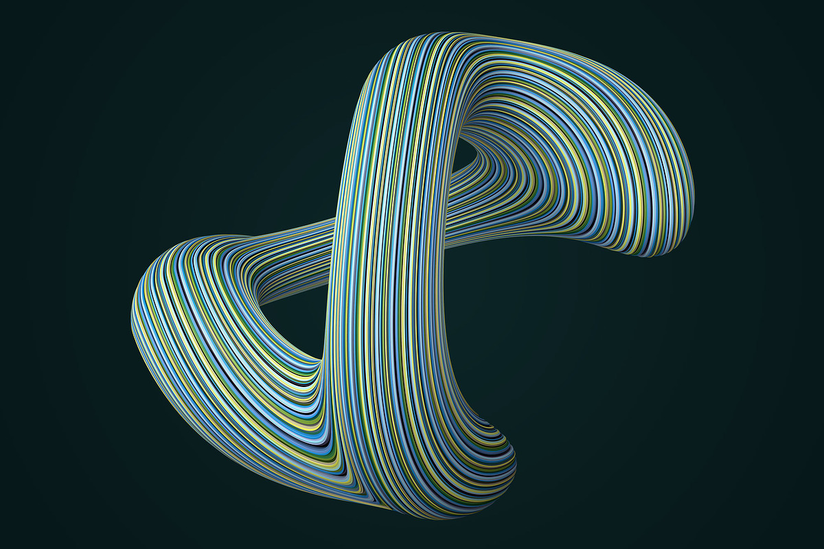 Coiled: Twisting 3D Shapes, a Texture Graphic by Chroma Supply