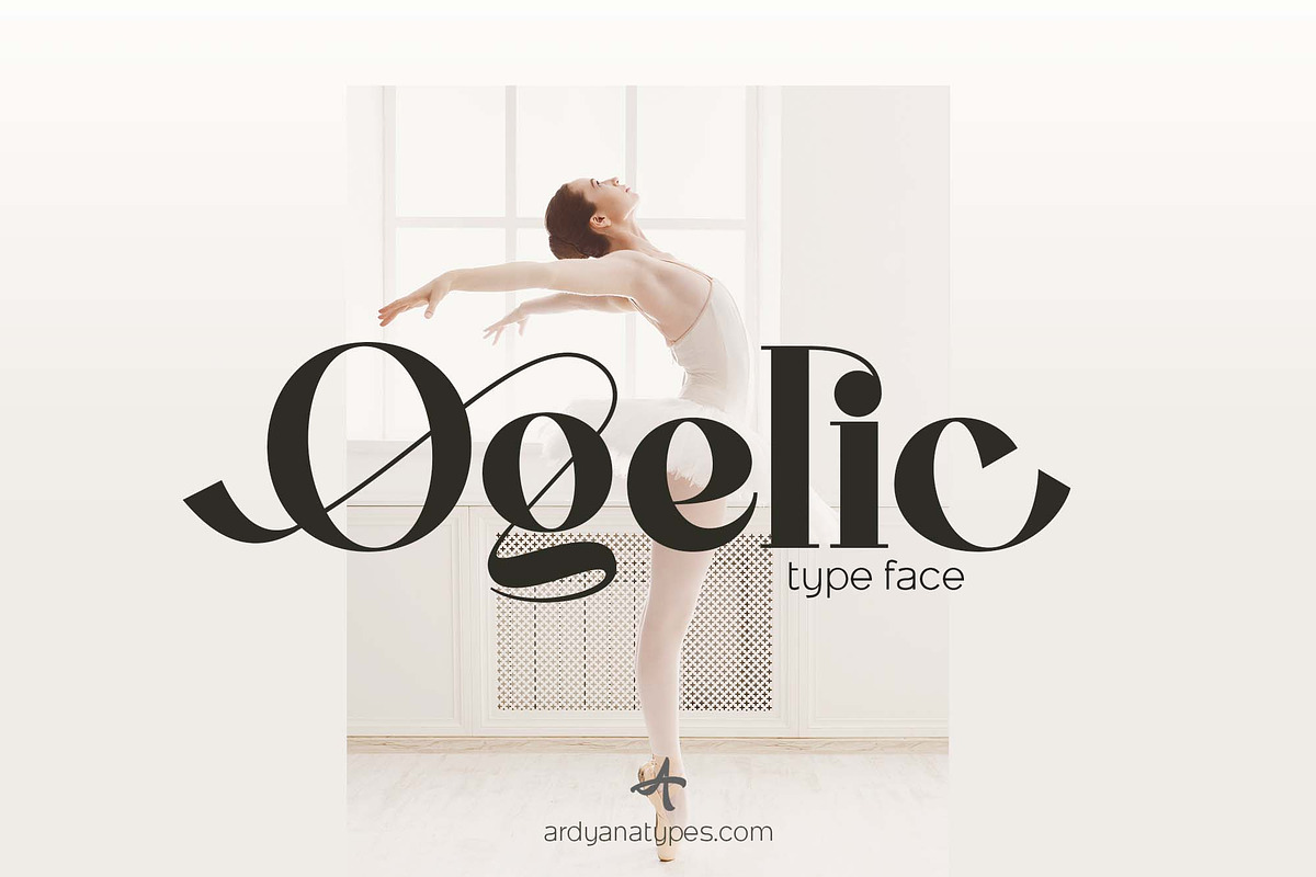 Ogelic - Serif Typeface, a Serif Font by Ardyanatypes (Photo 1 of 12)