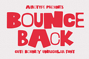 Bounce Back All Caps Random Font, a Sans Serif Font by Airotype (Thumbnail 1 of 11)