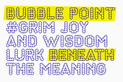 Bubble Point, a Sans Serif Font by Howcolour (Thumbnail 1 of 5)