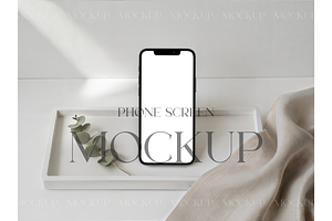 Minimal iPhone Tray Mockup, a Product Mockup by MockupWizard