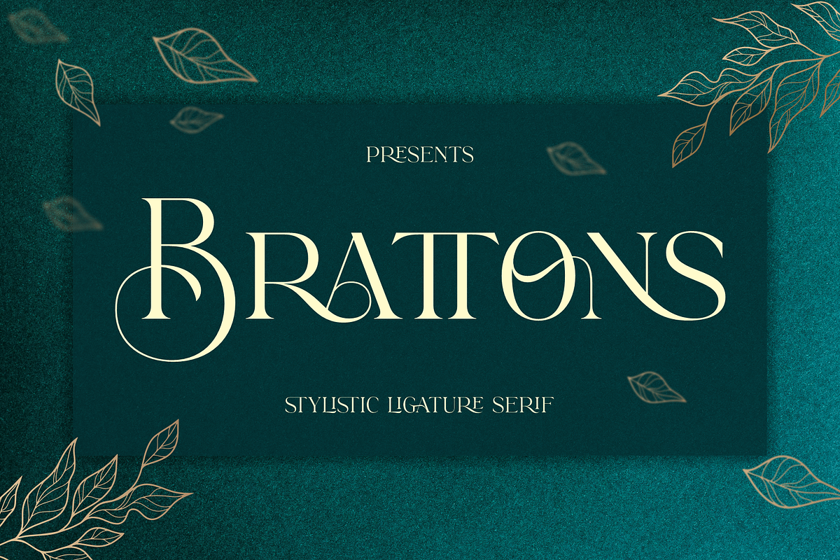 Brattons - Stylistic Ligature Serif, a Serif Font by LoneArmy (Photo 1 of 10)