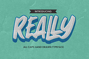 Really-All Caps Hand Drawn Typeface, a Sans Serif Font by Gassstype (Thumbnail 1 of 8)