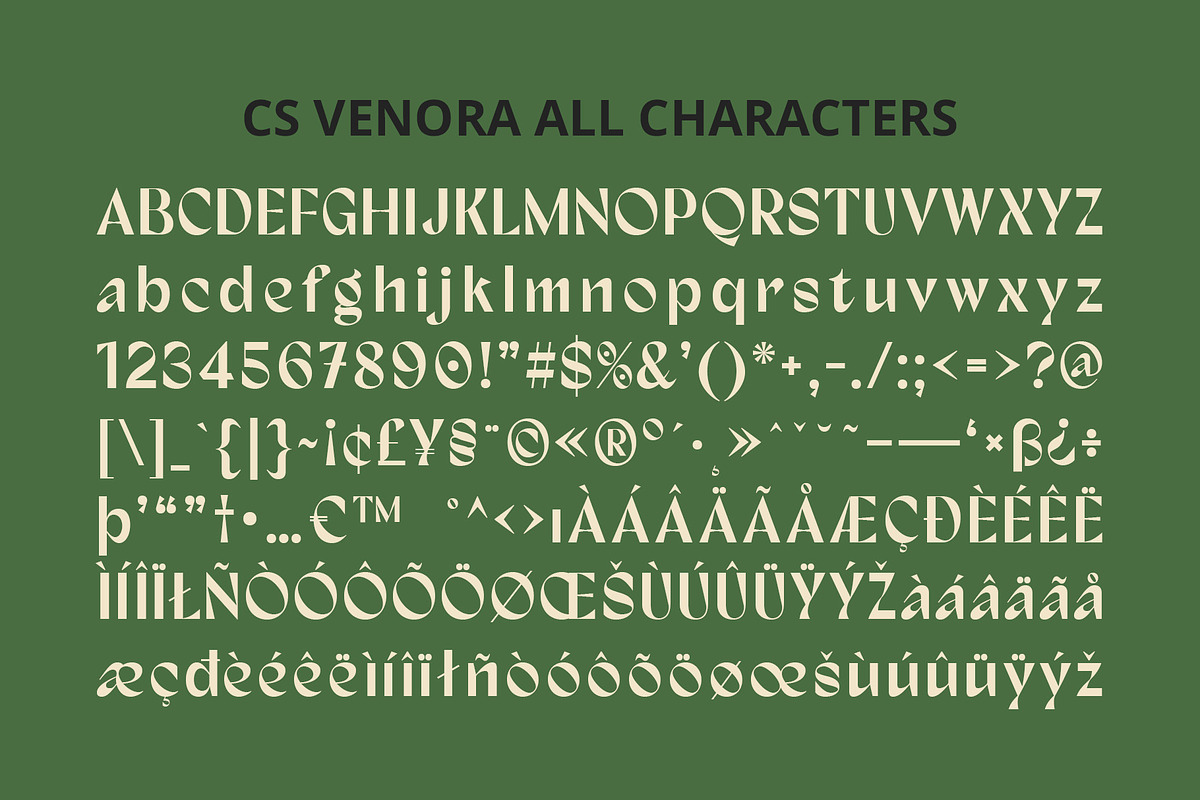 CS Venora – Classic Font, a Sans Serif Font by Craft Supply Co. (Photo 8 of 8)