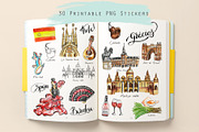 Travel Spain clipart, a Food Illustration by Kate Snitser (Thumbnail 1 of 5)