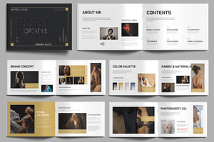 Fashion Portfolio Lookbook Template, a Brochure Template by MightyDesign