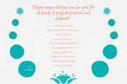 Turquoise Otomi Clipart Collection, an Animal Illustration by Minky Moo Creations (Thumbnail 9 of 10)