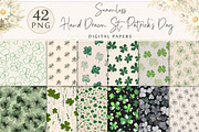 Hand Drawn St. Patrick’s Day Pattern, a Texture Illustration by DreamPrint404 (Thumbnail 1 of 8)