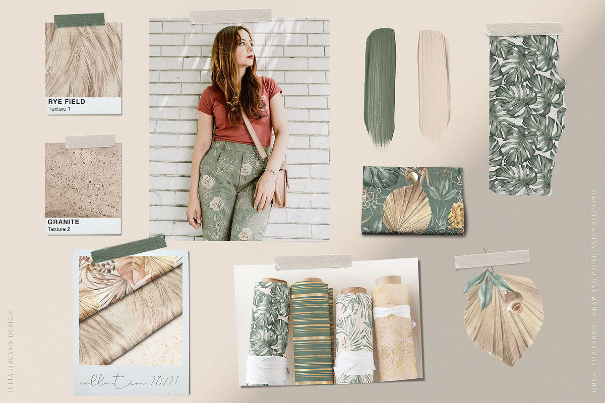 Modern Oasis Watercolor Collection, an Animal Illustration by Julia Dreams (Photo 3 of 10)