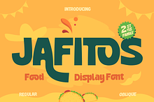 Jafitos - Food Display Font