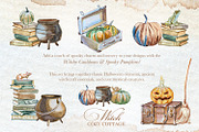 Authentic Cozy Witch Cottage Clipart, a Seasonal Illustration by ArtCreationsDesign (Thumbnail 18 of 23)