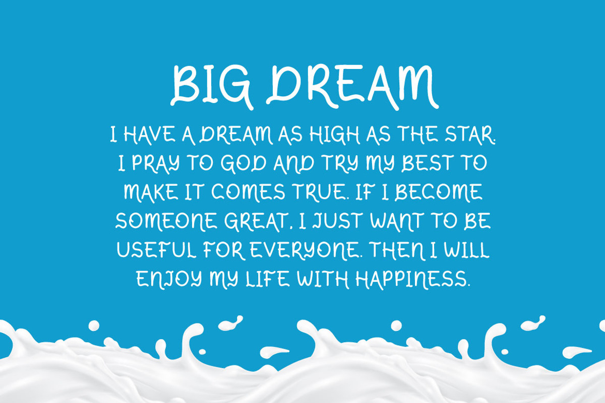 Reymilk - Handwritten comic font, a Handwritten Font by Mightyfire (Photo 3 of 3)
