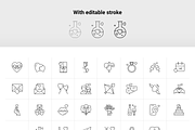 Valentines line icon pack, an Outline Icon by Ragul Creates (Thumbnail 3 of 3)
