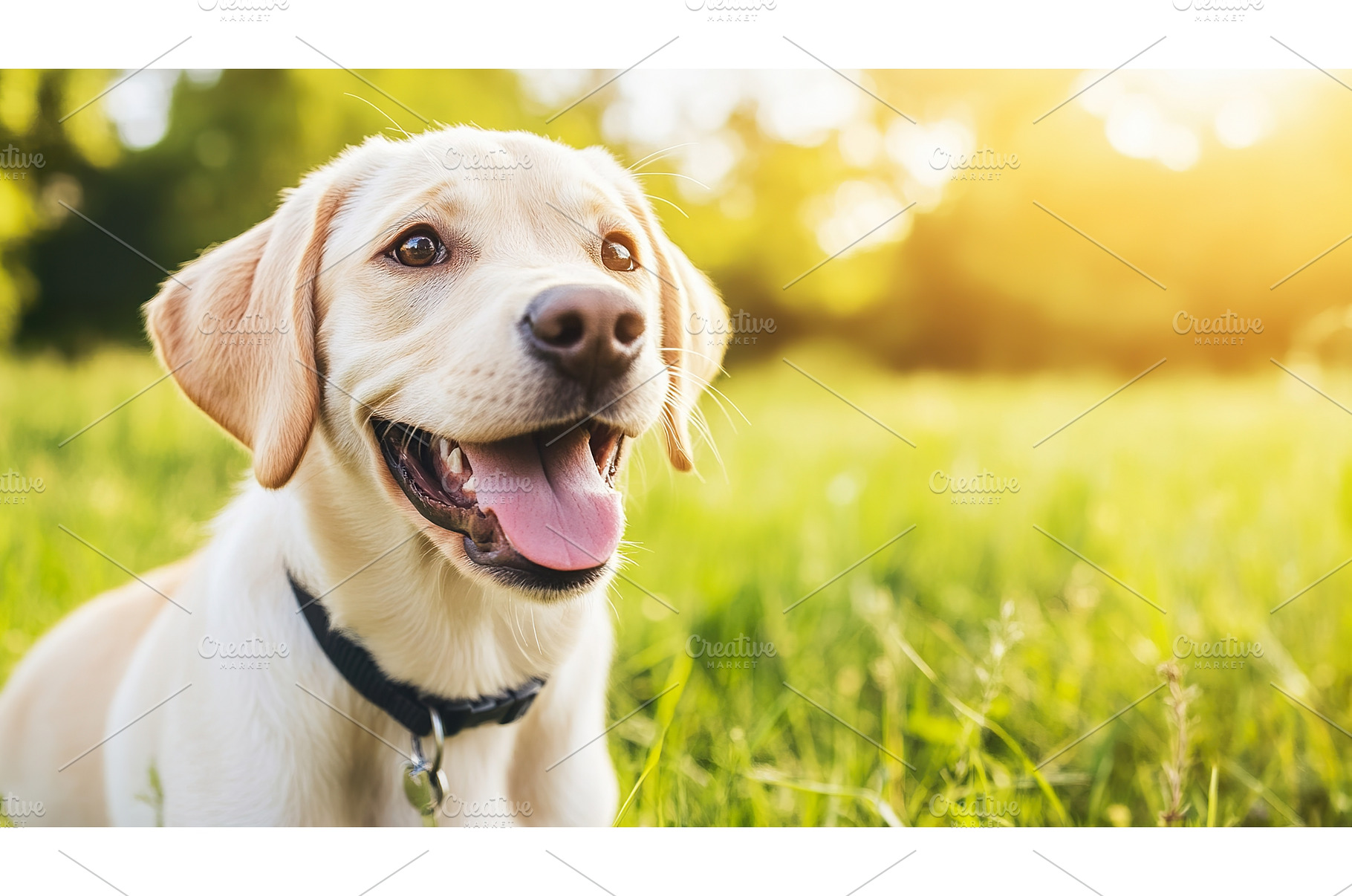 Happy labrador puppy playing in, an Animal Photo by Lermont51