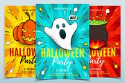 Halloween Party Flyers Templates, a Flyer Template by Andrey Yaroslavtsev (Thumbnail 3 of 4)