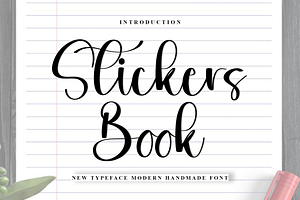 Stickers Book, a Handwritten Font by InermediaSTUDIO