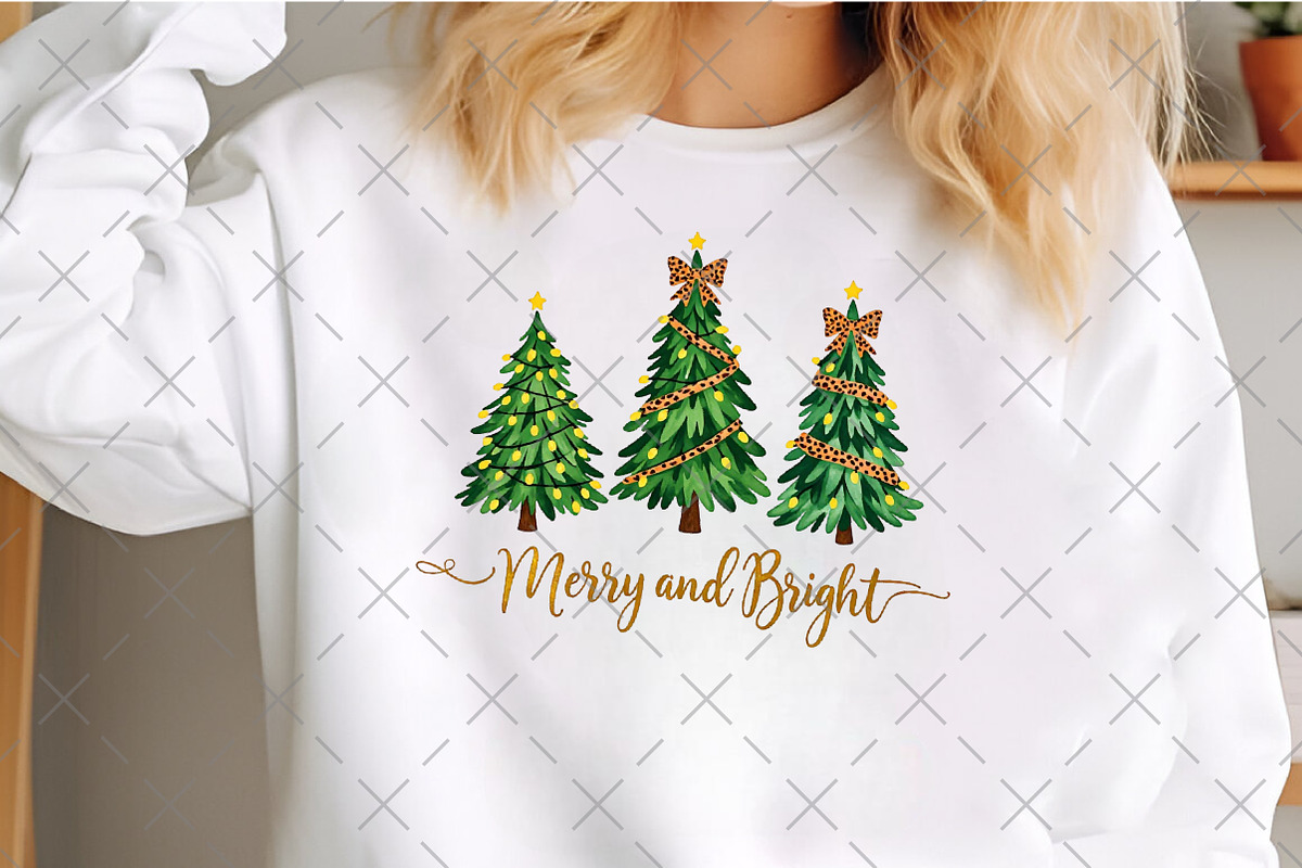 Christmas Tree PNG, Merry and Bright, an Illustration by Craft Nest (Photo 3 of 6)