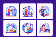 Job Illustrations Art Set, a Work Illustration by Prosymbols (Thumbnail 8 of 9)