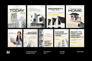 Modern Real Estate Instagram Post, a Social Media Template by Neermana