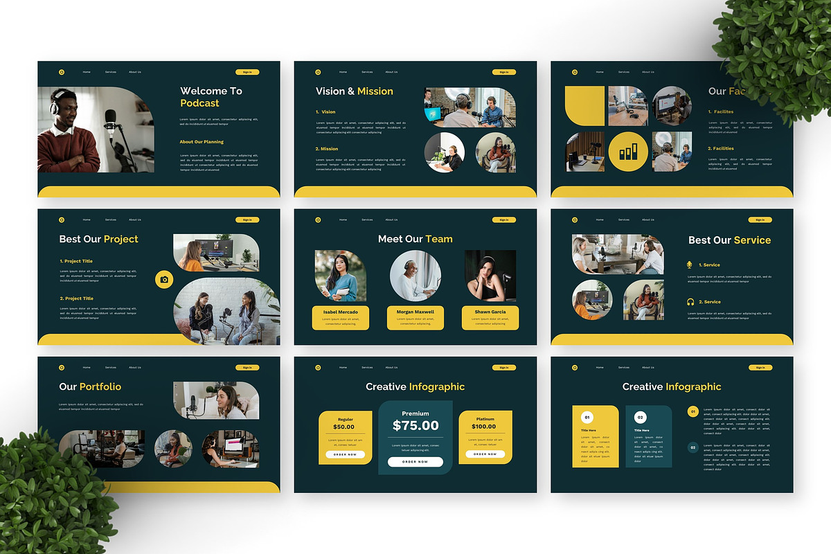 Podcast - Video Channel Keynote, a Presentation Template by Deepslide Studio (Photo 5 of 6)