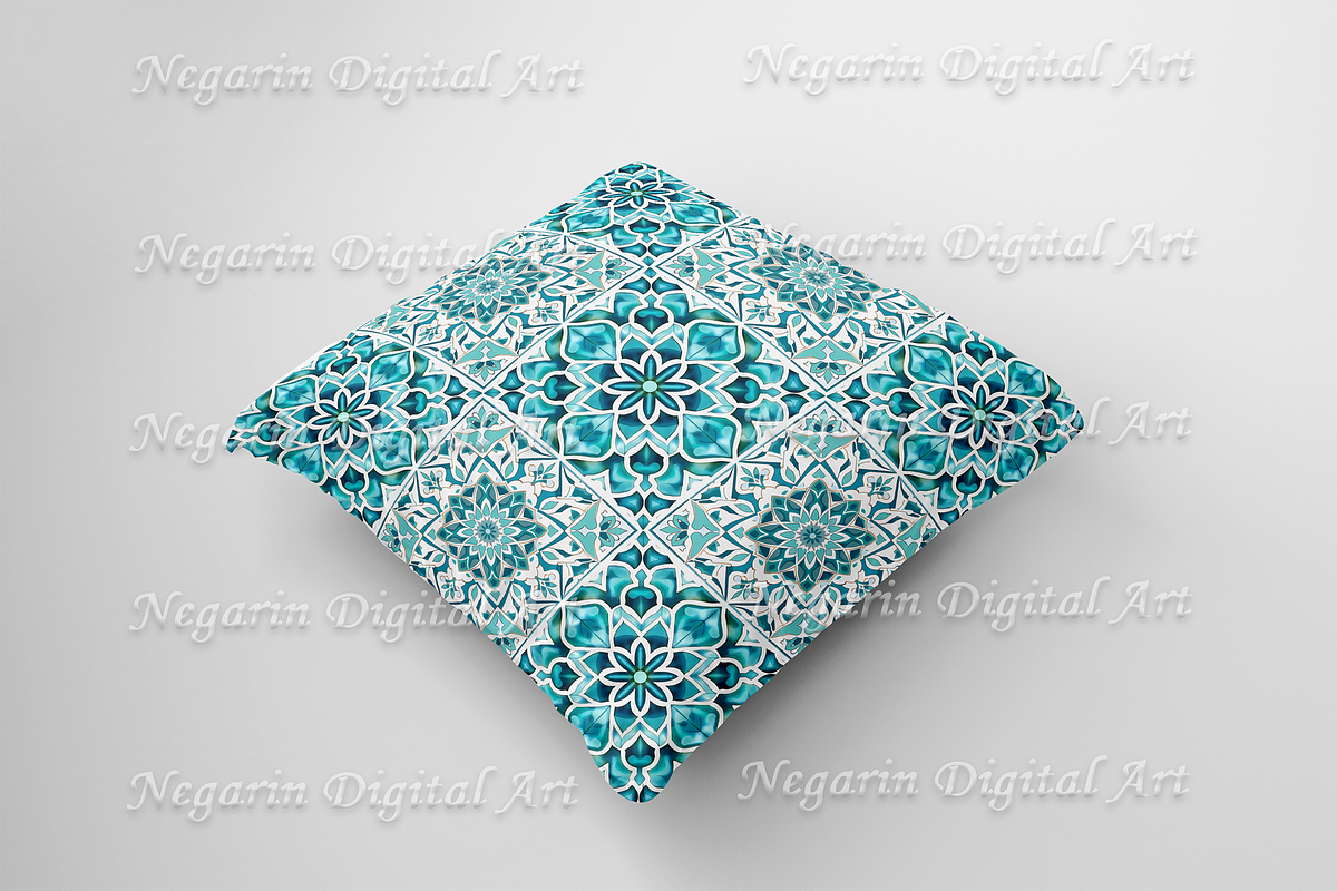 Moroccan Pattern Tile V2, a Pattern Graphic by Negarin Digital Art (Photo 2 of 8)