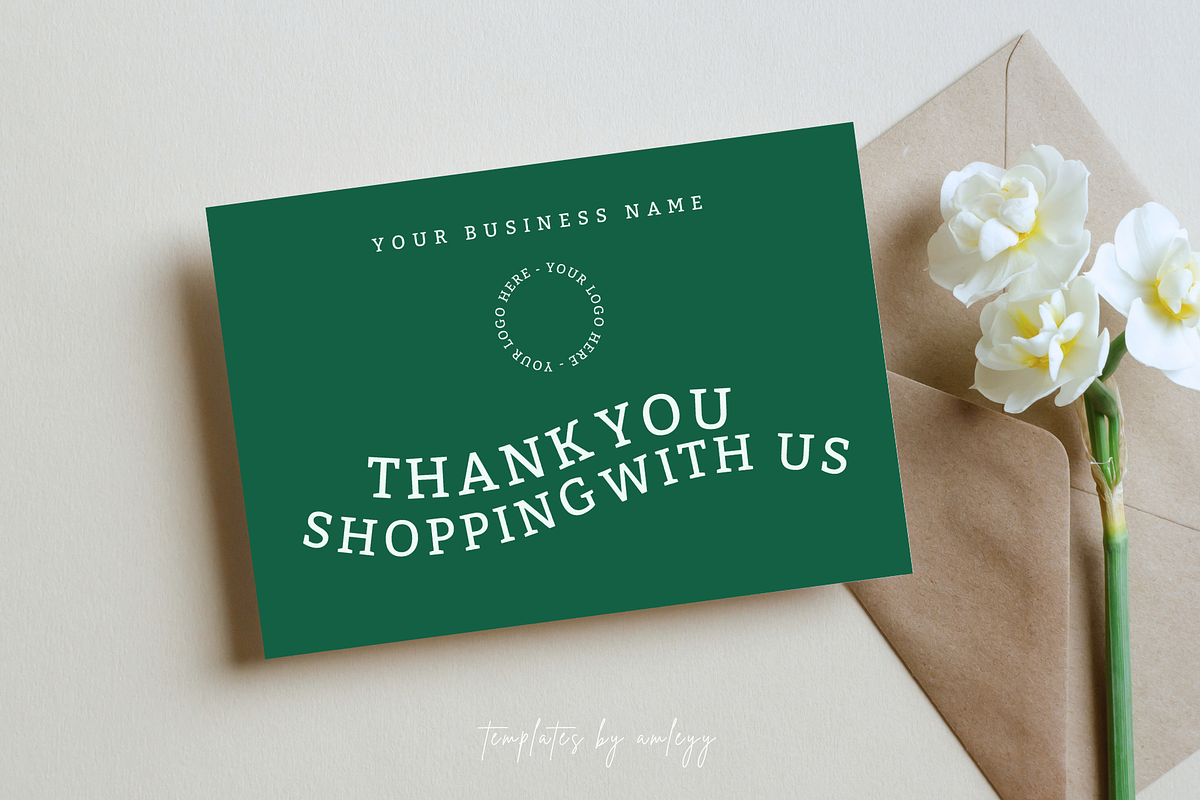 Pastel Thank You Card Template, a Card Template by Elegant_Studio44 (Photo 4 of 6)