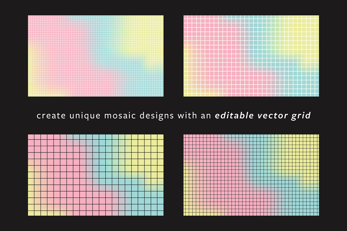 soft gradient mosaic textures, a Background Graphic by stasylionet (Photo 9 of 12)