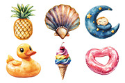 Pool Floaties Clipart, an Illustration by Daily.Designs (Thumbnail 4 of 5)